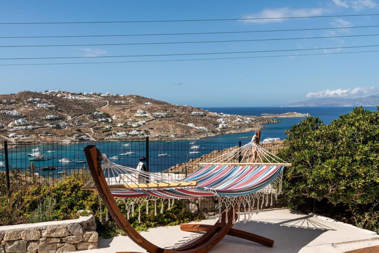 Yalos Mykonos 4 Bedroom Luxury House 5 Minute From Ornos Beach W Sea & Sunset View Mykonos Town Eksteriør billede
